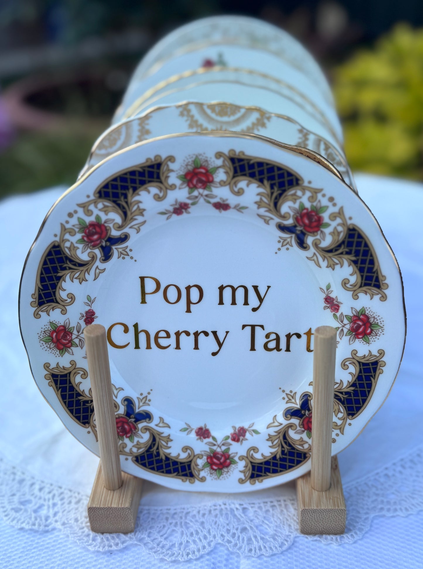 Pop my Cherry Tart Tea Plate