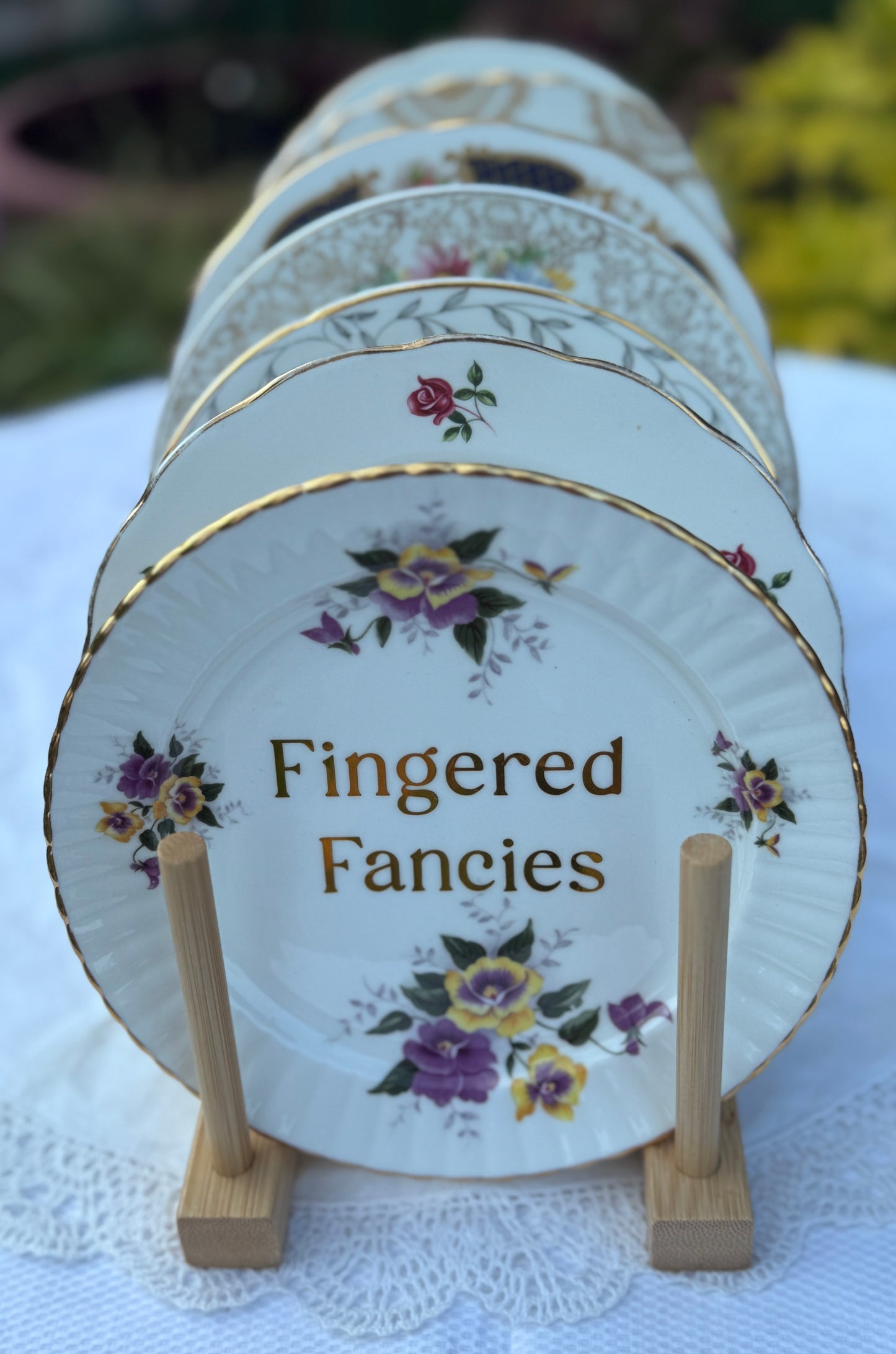 Fingered Fancies Tea Plate
