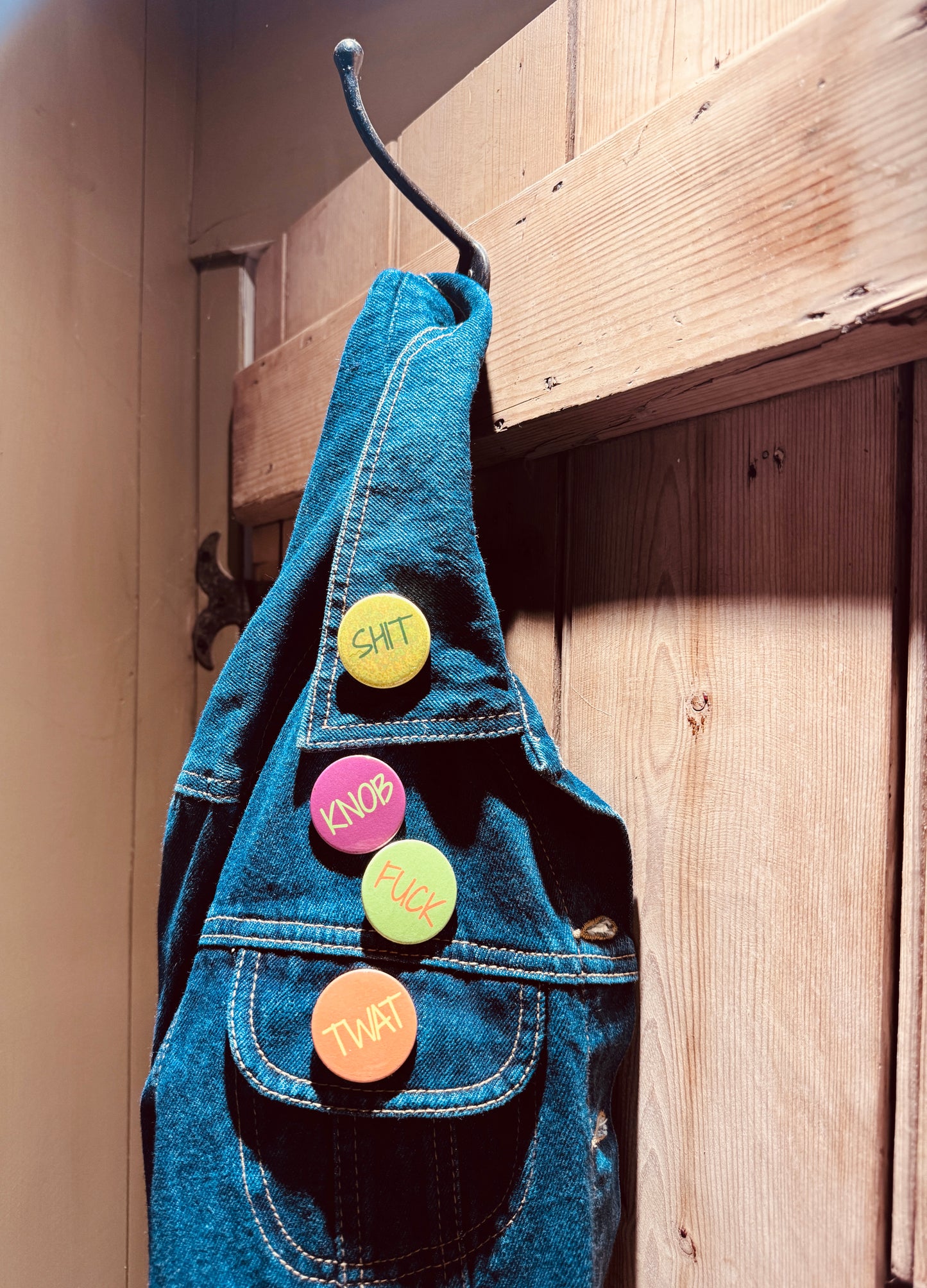 Sweary Badge & Magnet Duo Set – Wear It, Stick It, Shock Everyone