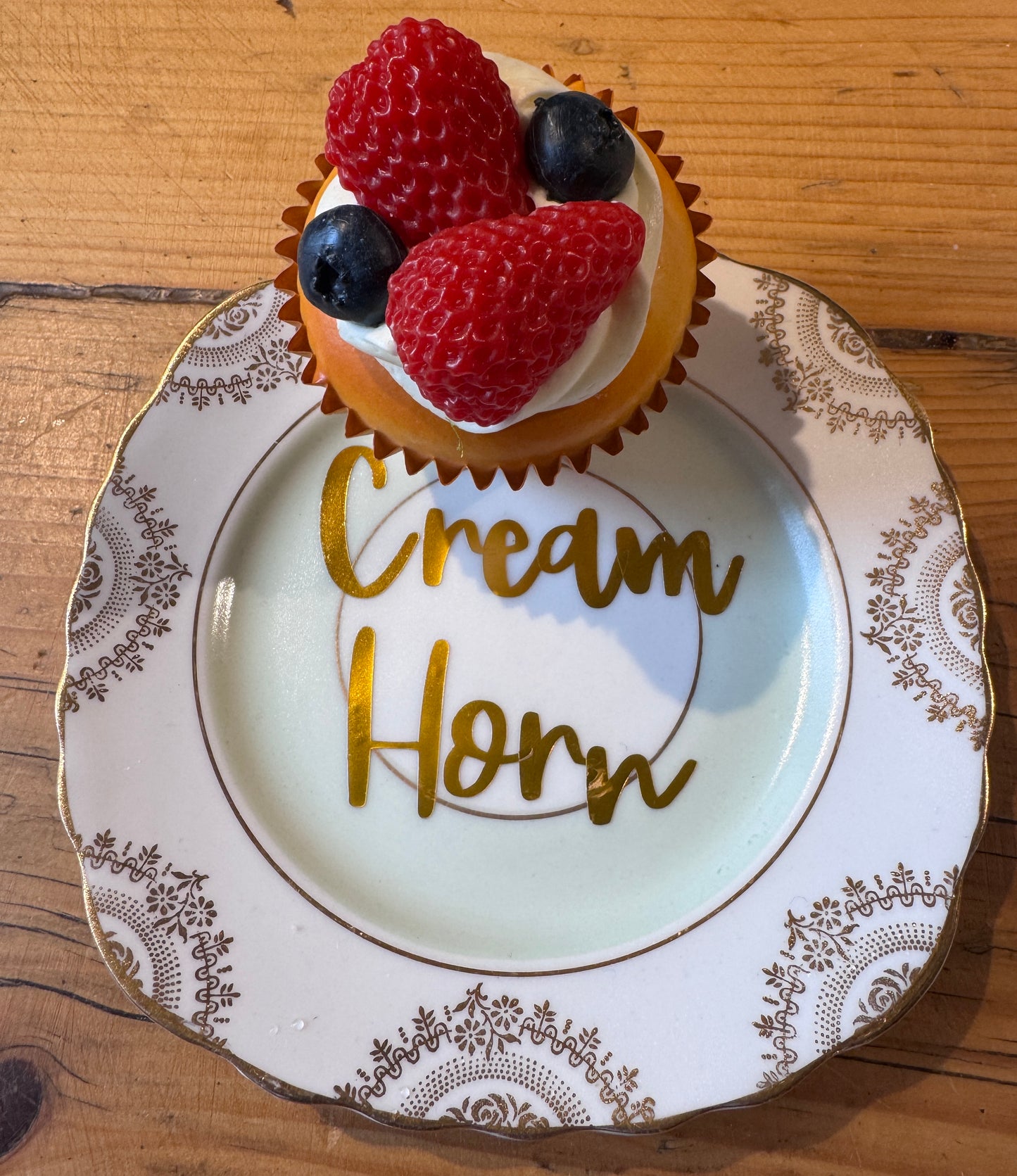 Cream Horn Tea Plate
