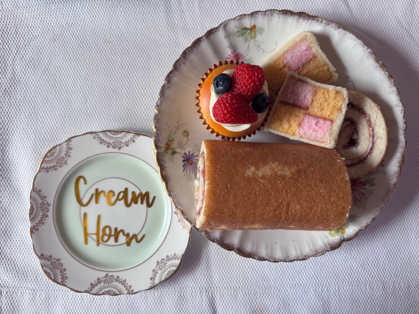 Cream Horn Tea Plate