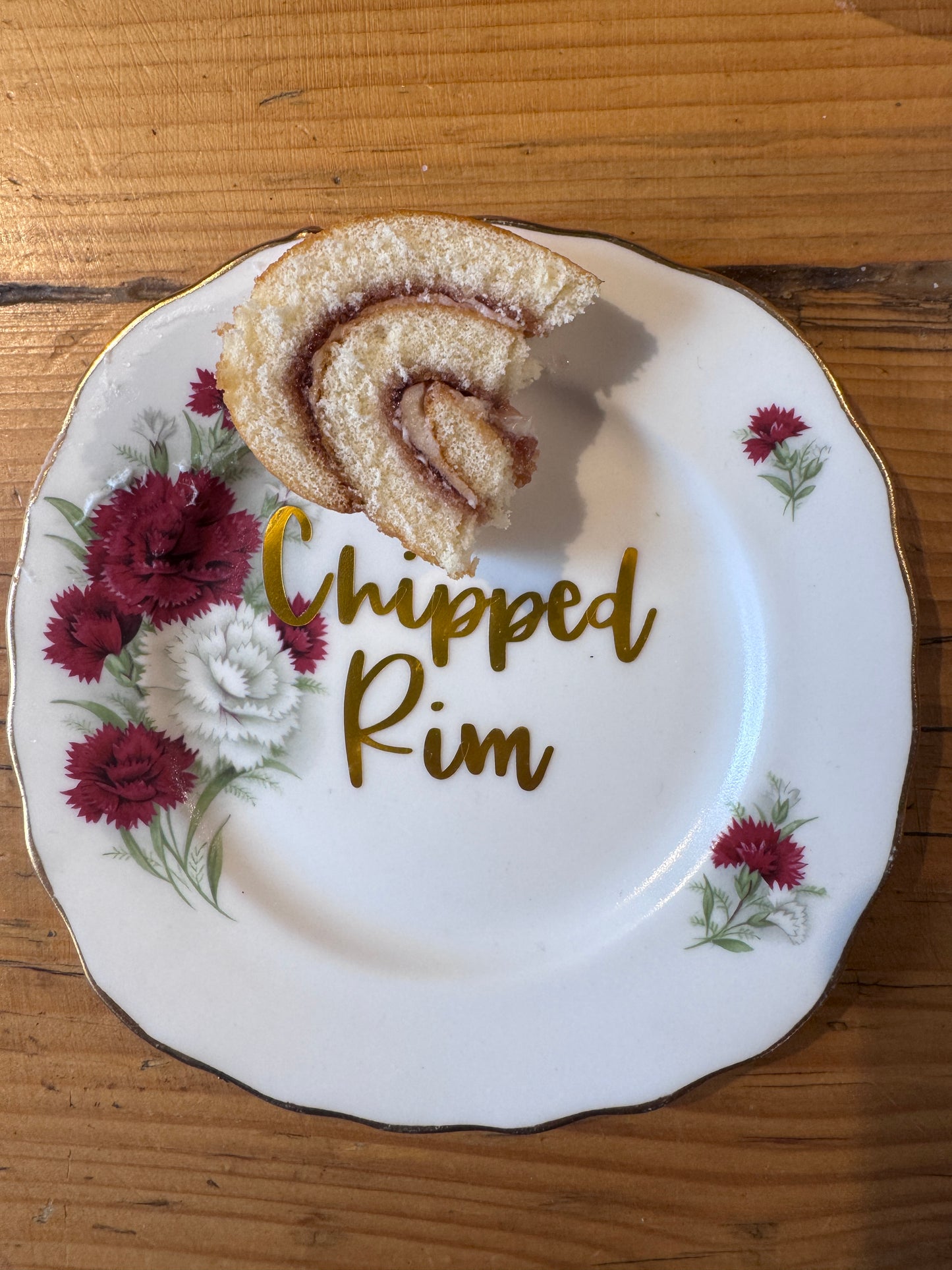 Chipped Rim Tea Plate