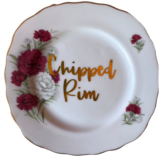 Chipped Rim Tea Plate