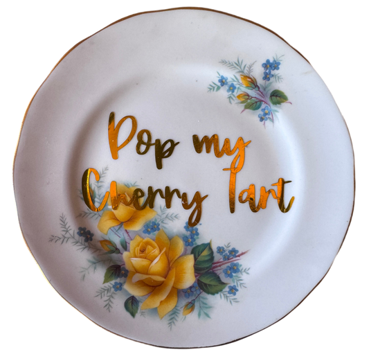 Pop my Cherry Tart Tea Plate
